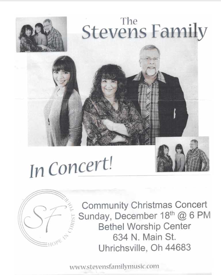 Stevens Family Concert Flyer